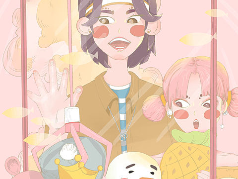 抓娃娃（个人主页-ZNTQ0NTAzNTY=） - 创作习作 - 站酷设计师霉子糖原创素材 - 站酷ZCOOL