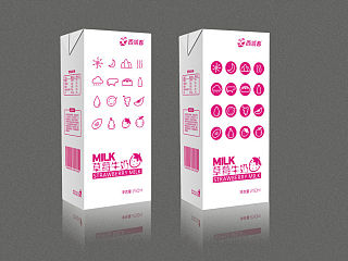 果味牛奶包装