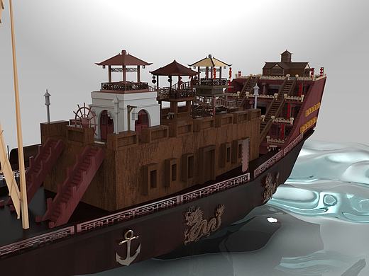 【作品集】春节龙船(小组作业)