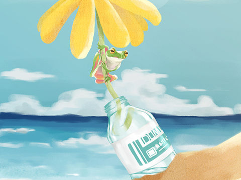 旅行青蛙（个人主页-ZMzUwNjAwOTI=） - 创作习作 - 站酷设计师一把勺儿原创素材 - 站酷ZCOOL