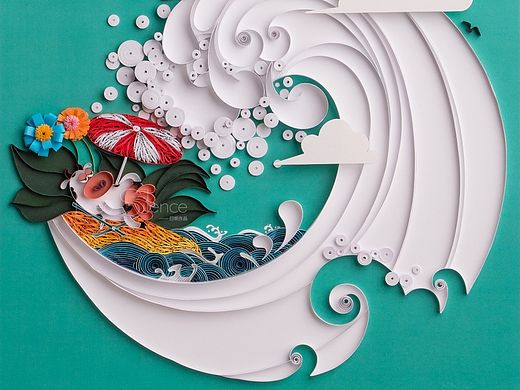 衍纸画-《乐翻天》