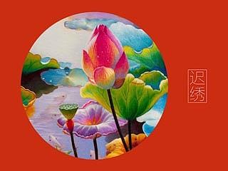 独坐纱窗刺绣迟