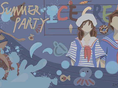summer party（个人主页-ZMzgzMzc3NDA=） - 艺术插画 - 站酷设计师Vii未已原创素材 - 站酷ZCOOL