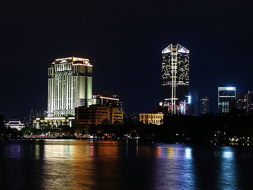 夜下西湖，夜景拍摄