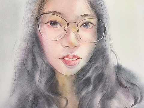 水彩头像