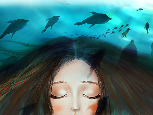 《奇幻梦境》海洋保护插画#青春答卷#