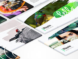 【小五】《ripple》圖文混排ppt模板