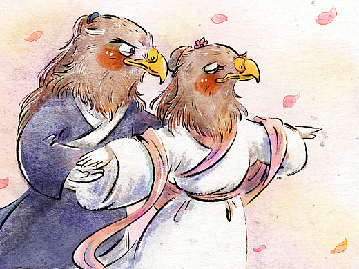 插画|打工人纪实——如何打造神雕侠侣的浪漫瞬间？