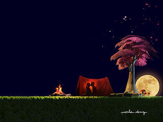 篝火與帳篷的愛情故事 婚慶 mv 開場片頭 情人節(jié)（個人主頁-ZNzc0MjEyOA==） - 動畫/影視 - 站酷設(shè)計(jì)師yzyuezhen原創(chuàng)素材 - 站酷ZCOOL