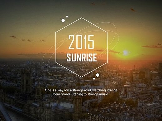 【珞珈】2015新年计划动感PPT模版（两种配色）——《朝阳》