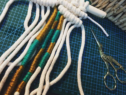 Handmade Macrame壁挂编织 原创手工Macrame。北欧风