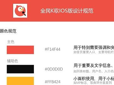 归纳全民K歌APP 设计规范