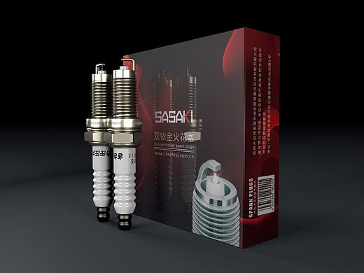 C4D材质练习-火花塞效果图（个人主页-ZMTk3NzU0NTY=） - 工业用品/机械 - 站酷设计师Bob_zhou原创素材 - 站酷ZCOOL