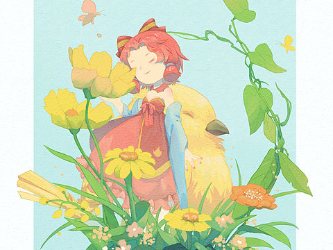 花与文物