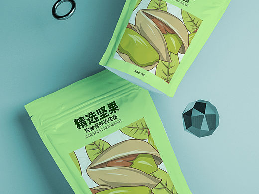坚果插画包装设计