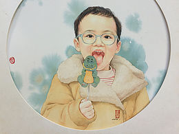 #半夏畫肖像。水彩肖像畫