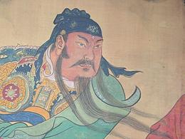 精品國畫人物-臨摹關(guān)羽擒將圖