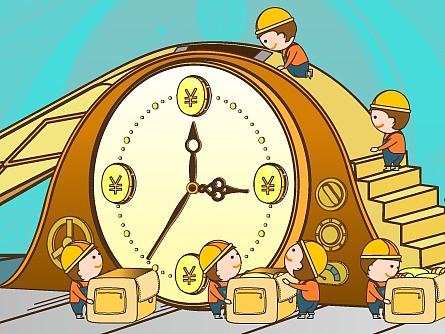 插画“Time is Money”动效（个人主页-ZMjE0NTM0NDA=） - 商业插画 - 站酷设计师冰_棒原创素材 - 站酷ZCOOL