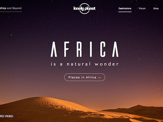 Lonely Planet redesign