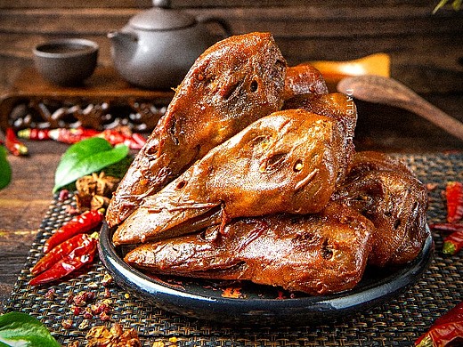 干锅鸭头 鸭货 摄影作品