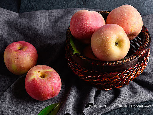 栖霞苹果【红将军】+【艺术苹果】室内棚拍