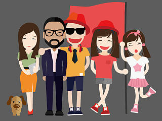 拉铁粉 原本想做成品牌的动漫形象来着