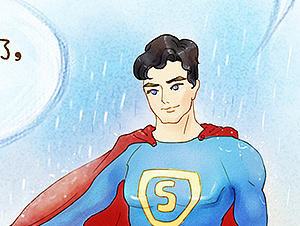 家化感恩节长条漫画