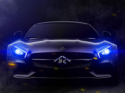 “百智”无人汽车 车标设计方案