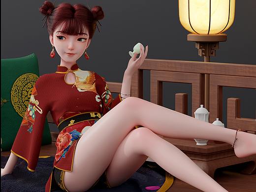 国风3D动画制作 I 又是头秃的一天