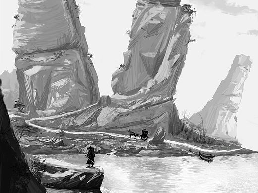 场景练习（个人主页-ZMzc4ODU2OTI=） - 概念设定 - 站酷设计师纳尔嘎达原创素材 - 站酷ZCOOL