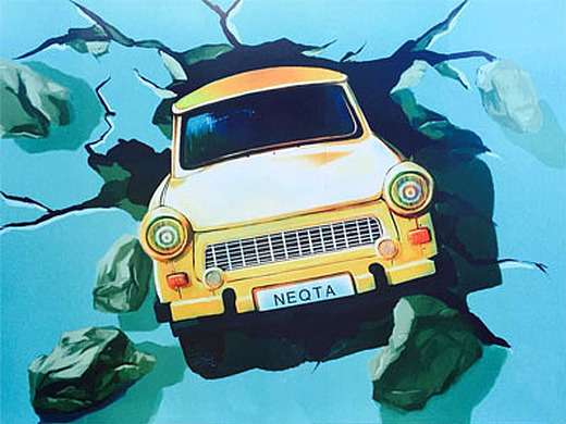 【诺阁雅酒店3d汽车立体画】