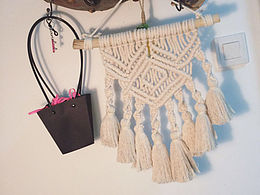Handmade Macrame壁挂编织 原创手工Macrame。北欧风  