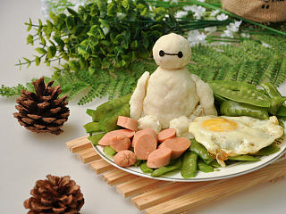山药丸子版Baymax大白的制作教程——跟山大学做菜2
