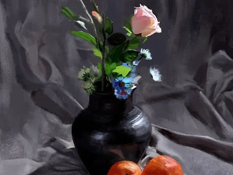 今日份静物+人物，请查收~（个人主页-ZNDgzNDM4NDA=） - 创作习作 - 站酷设计师爱听雨的猫原创素材 - 站酷ZCOOL