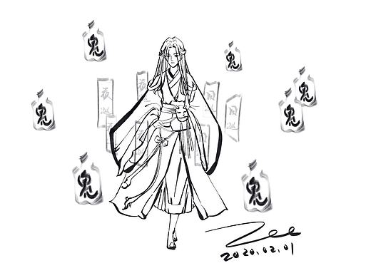 勾陈(同人)插画-艺术插画4001年前幻书启世录-小王子插画-艺术插画