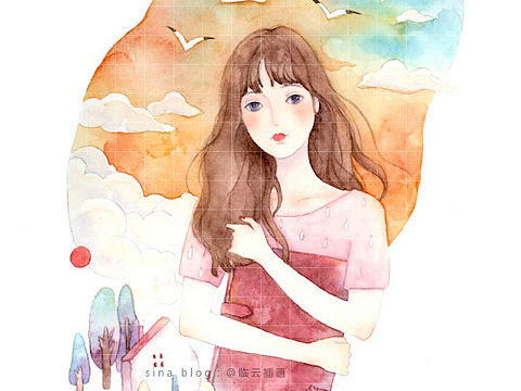 杂志插画 文学插画  少年文学插画 少女插画