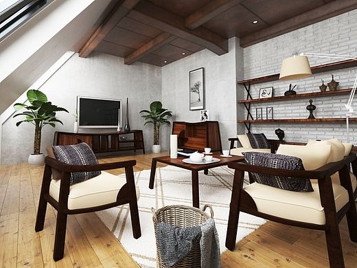 “无圆”客厅家具