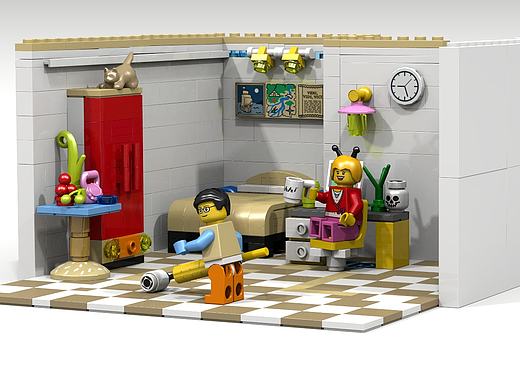 我的积木小窝，首次拼搭渲染（个人主页-ZMTg3MDk2NDQ=） - 玩具 - 站酷设计师宝之城原创素材 - 站酷ZCOOL