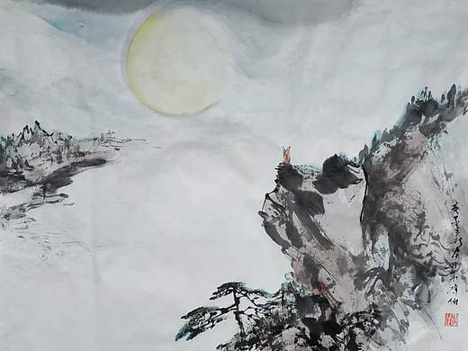 著名同国画之父丛鸿伯先生新作