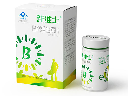 维生素包装设计，维生素软胶囊包装设计，B族维生素包装设计，营养品包装设计，保健品包装设计，药品包装