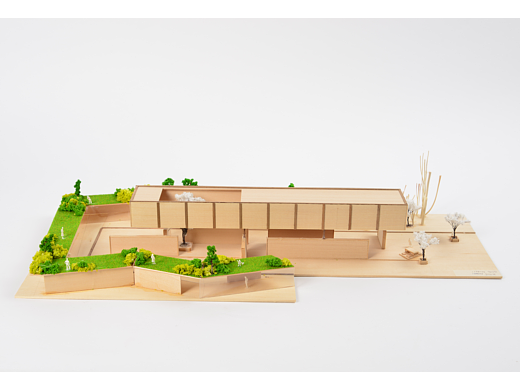 纯手工原木建筑模型;