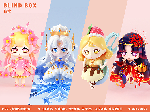 Q版角色盲盒手办建模合集