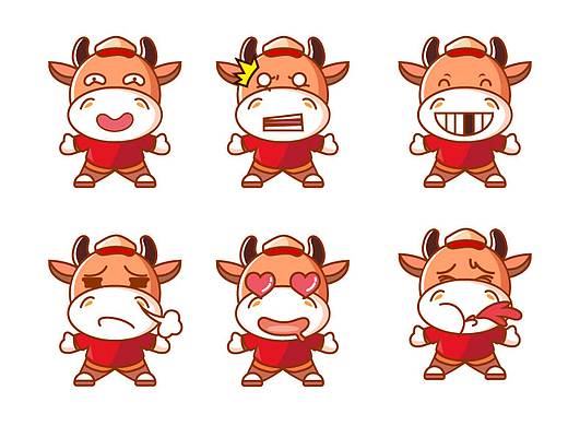 4w5269脚果姑娘4年前51信用卡吉祥物牛小五平面-ip形象9.