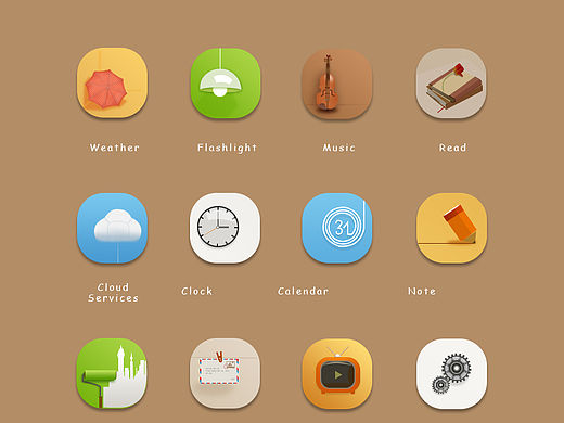 手机图标（个人主页-ZMTUwNjY3NzI=） - 图标 - 站酷设计师Grace_Fei原创素材 - 站酷ZCOOL