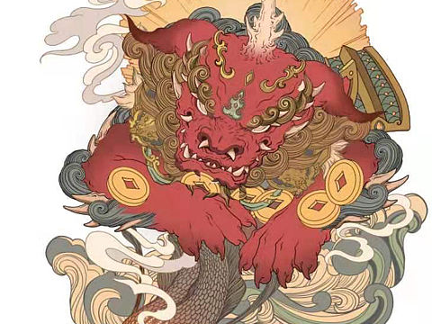 国风异兽（个人主页-ZNTMwMTQ4MDQ=） - 绘画 - 站酷设计师narval原创素材 - 站酷ZCOOL