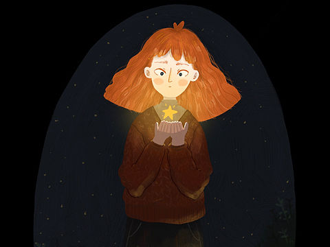 插画练习 发现✨的少女