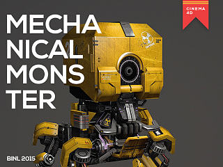 男生机械癖 MACHINE怪物 CINEMA 4D练习 