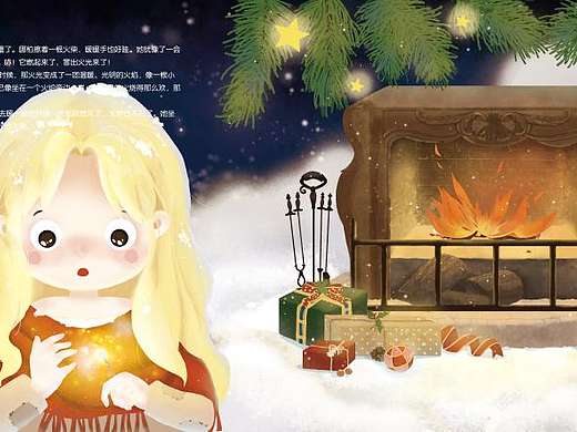 卖火柴的小女孩（个人主页-ZMzM1NzE0NDA=） - 儿童插画 - 站酷设计师孙三岁nina原创素材 - 站酷ZCOOL