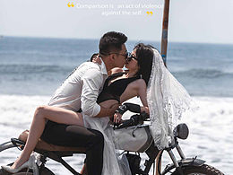 客人要求拍一套记录旅途心情的婚纱照❗❗