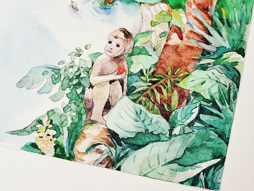 儿童文学插画 封面插画 文学插画 